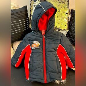 Disney Pixar Lightening McQueen Cars Coat! 3T